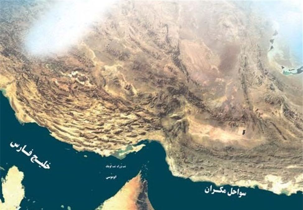 خلیج فارس یا دریای پارس در امتداد ایران